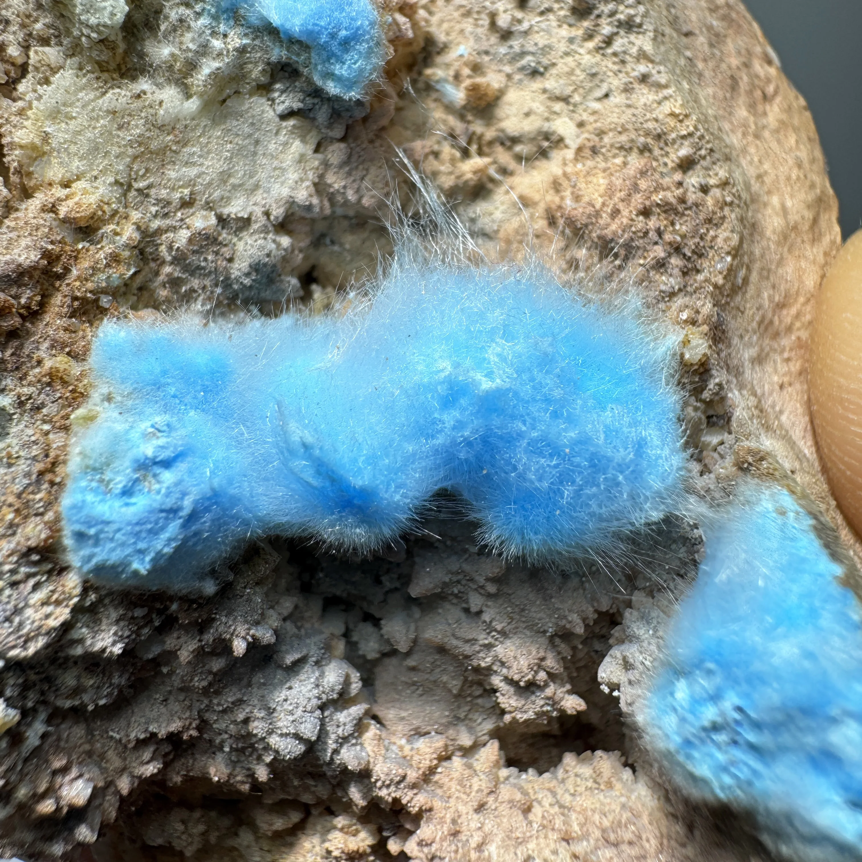 137g Natural Raw Fluffy Cyanotrichite Mineral Specimen Quartz Healing Stone Home Decor Rock China GuiZhou