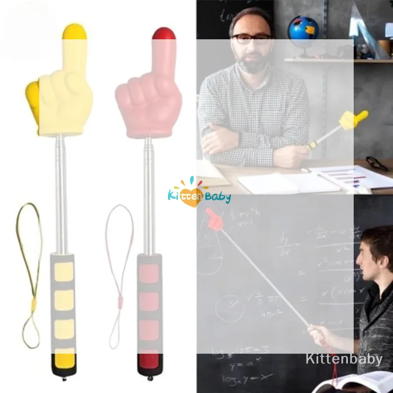 Finger Reading Sticks Plastic Finger Design Teaching Stick High Quality Telescopic Rod Educational Learning Toys