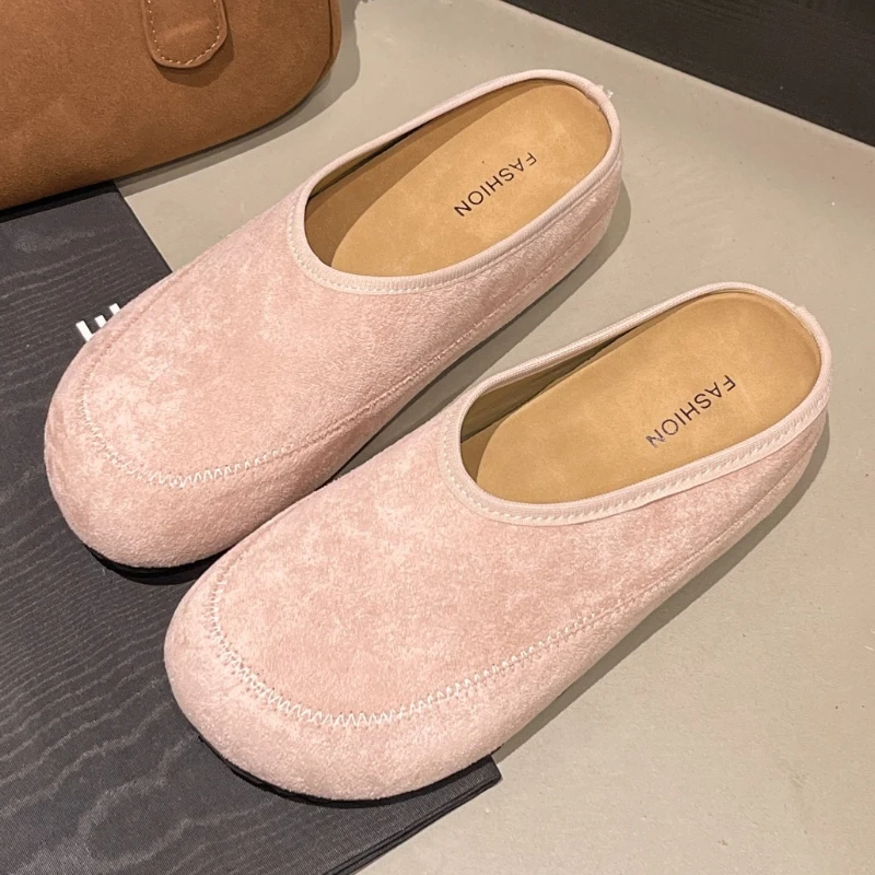 

Platform Women's Slippers Designer Flats Mules Shoes 2025 Trend Summer Fashion New Walking Cozy Slides Elegant Dress Flip Flops