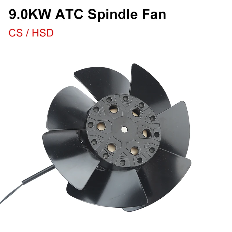 9KW ATC Spindle Fan AC 220V CNC Milling Machine Automatic Tool Change Spindle Motor CNC Router Woodcarving Air-Cooled Spindle