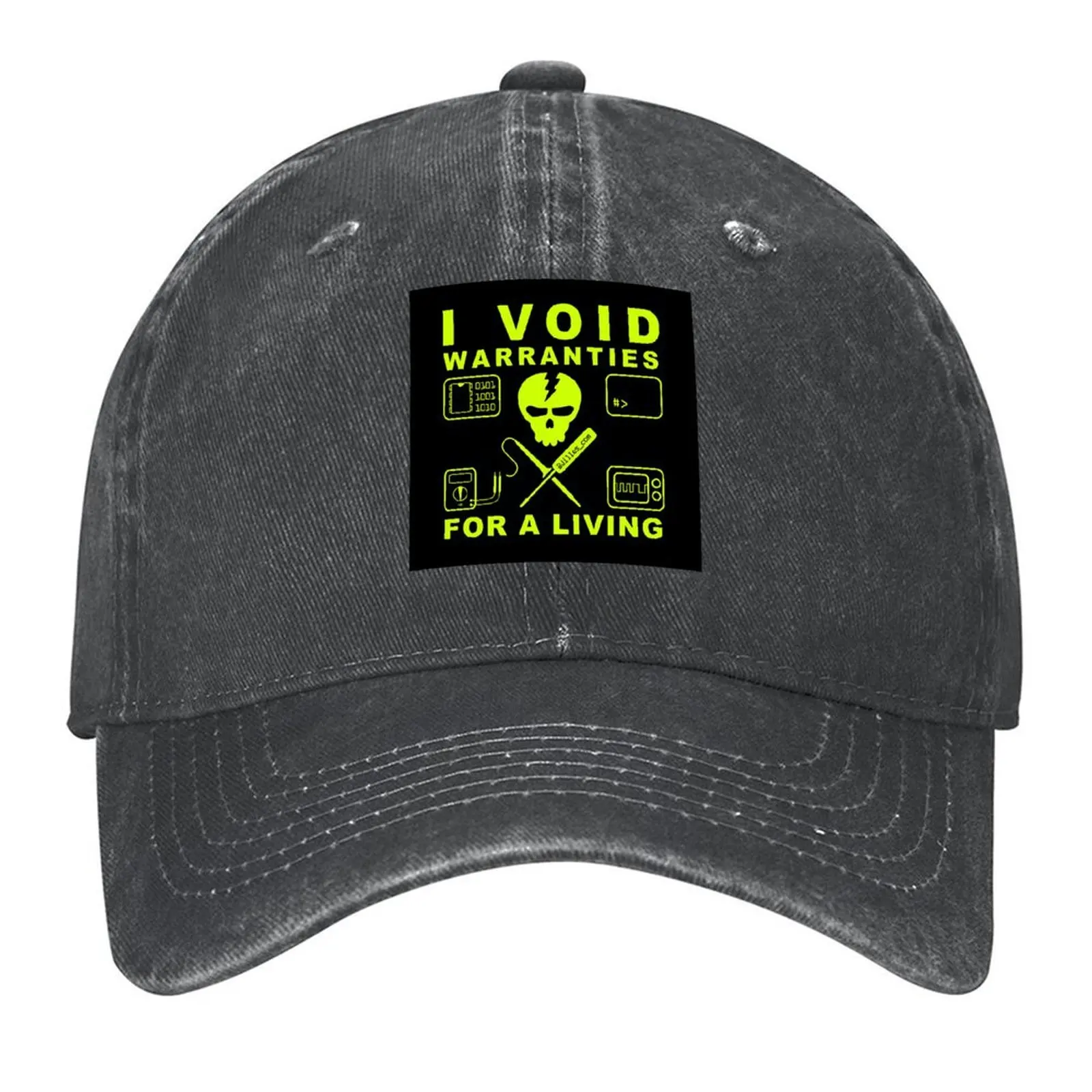 

I VOID WARRANTIES FOR A LIVING Baseball Cap men's big size hat sailor cap for men Hat Luxury Brand Golf Hat Man Hats Woman Men's