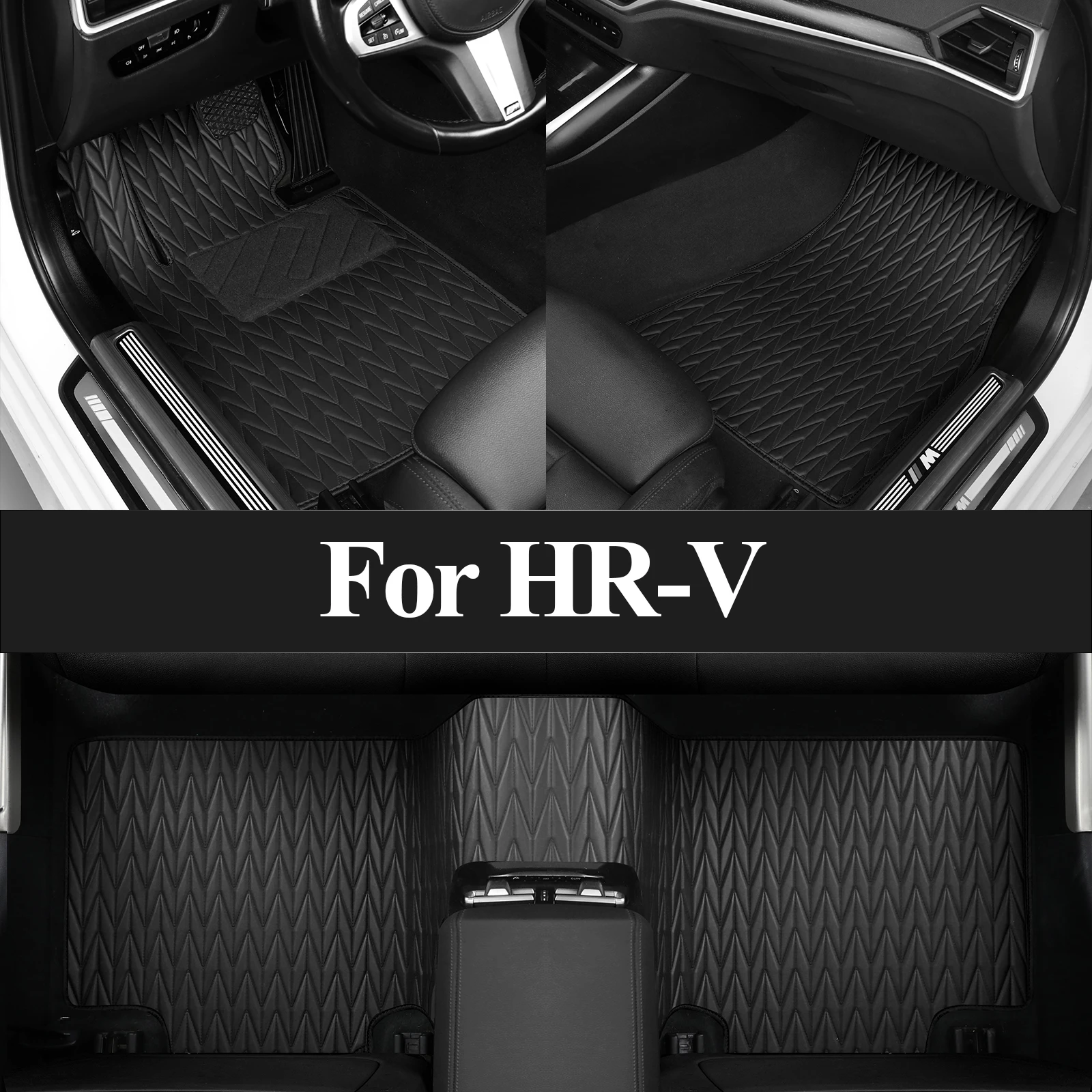 Custom Car Floor Mat Waterproof Wear-Resistant Anti-Slip Car Floor Mat for Honda HR-V 2016 2017 2018 2019 2020 2021 2022