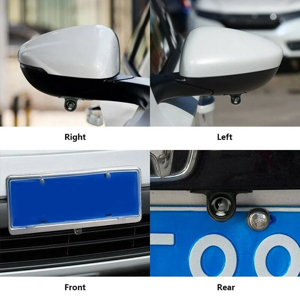 High Quality Reverse Camera Parts Accessory Fisheye Lens Design Front Parking Plastic Rearview Replacement 1 PC