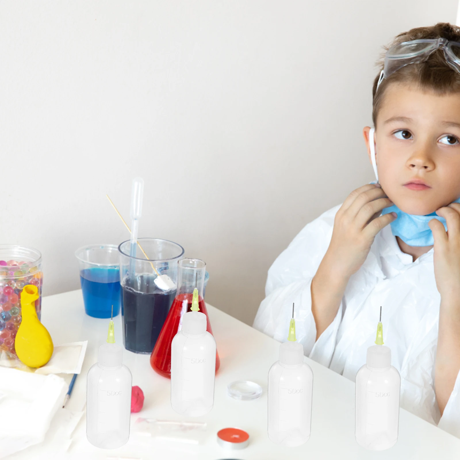 

6Pcs Glue Dispensing Bottles Needle Tip Plastic Applicator Bottles for DIY Crafts Precise Glue Application Applicator Bottle