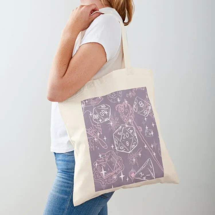 

Lilac~Pretty D&D Gear for Babes Everywhere-Wizard Tote Bag Shopping bags canvas tote bag shopping bag tote woman