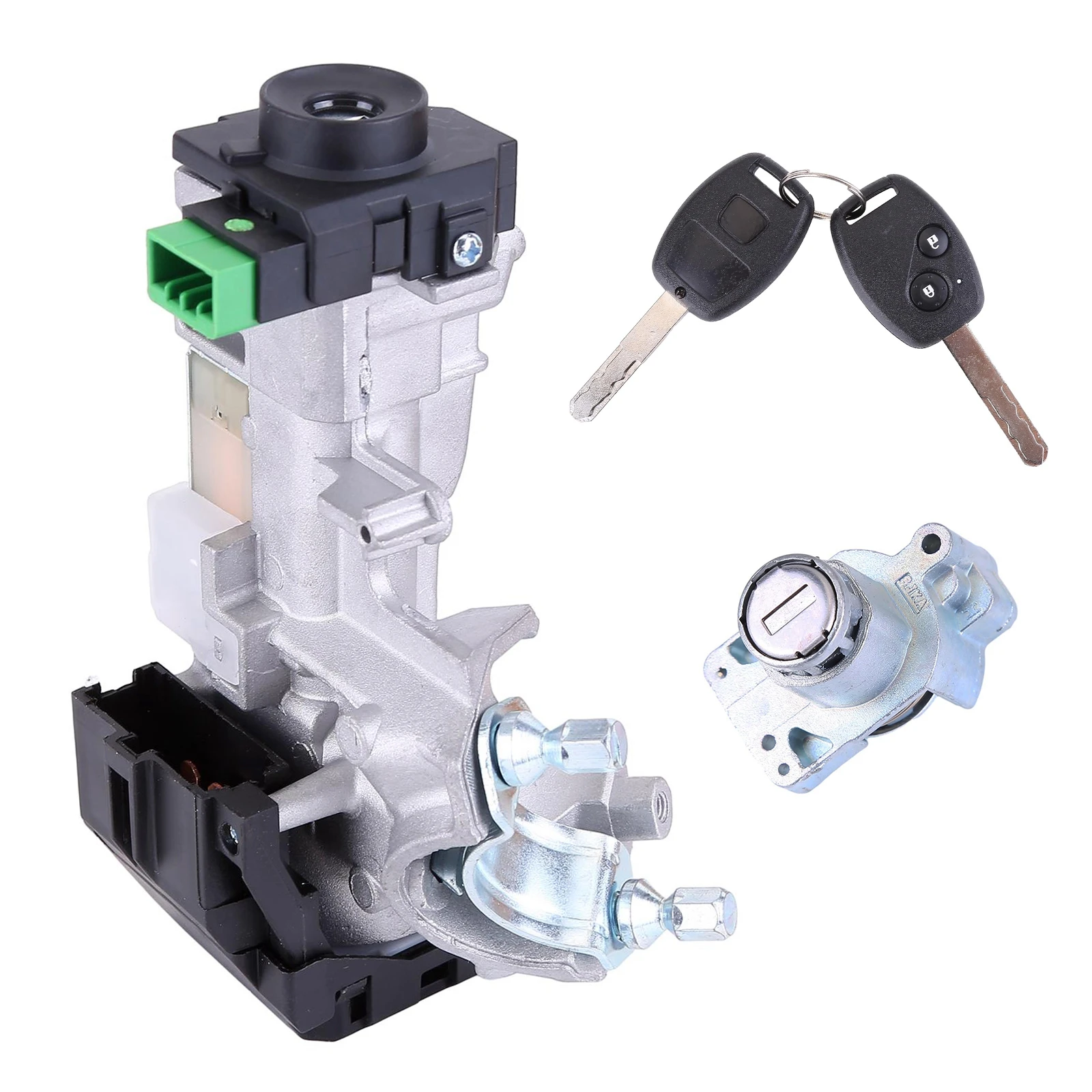 Ignition Switch Cylinder Lock Assembly Set with 2 Keys Compatible for Honda Pilot 2009-2012 06351-SZA-A01