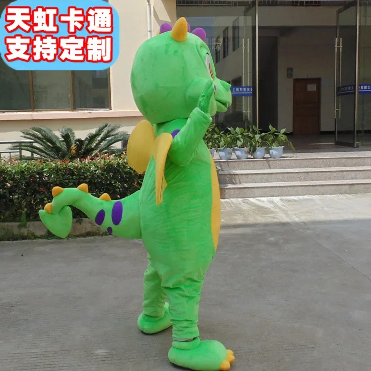 Christmas Green Dragon Mascot Costume For Adults Hot Sell Party Costumes Carnival Costumes Fancy Dress Costumes