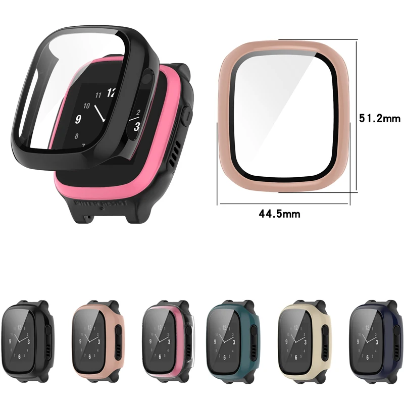 Hard Edge Shell Full Screen Glass Protector Film Frame Case For Xplora X5 Play Child Smart Watch Protective Cover Accessories