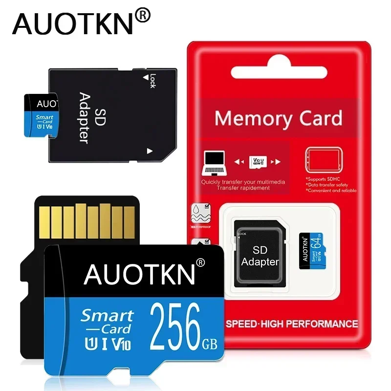 Carte mémoire Mini SD pour téléphone portable, carte Micro TF, capacité réelle 128 Go, 256 Go, 512 Go, 64 Go, 32 Go, 16 Go, 8 Go, irritation, 10