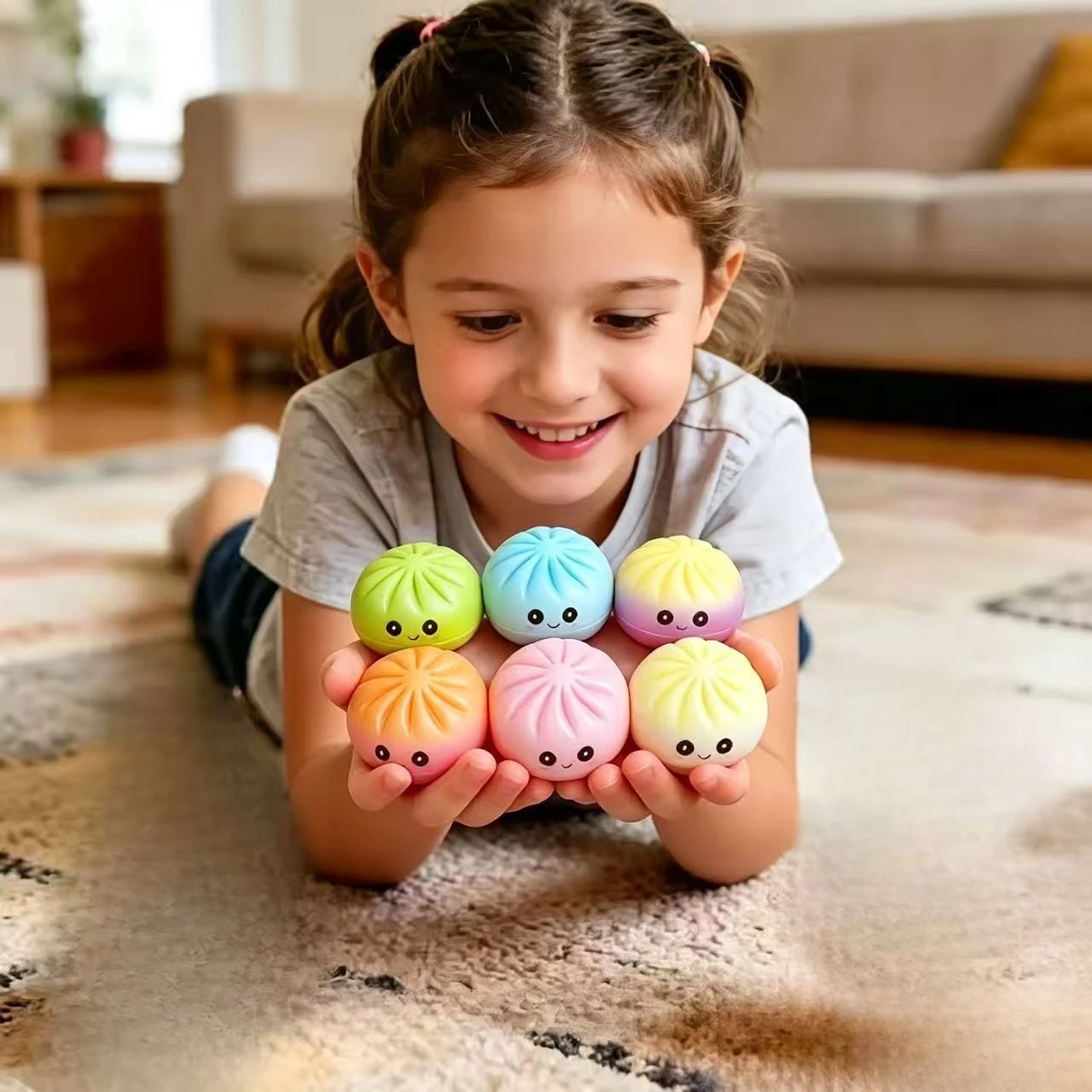 

Blind Box of Colored Steamed Stuffed Bun, Putting Cuteness Into Pocket. Gift