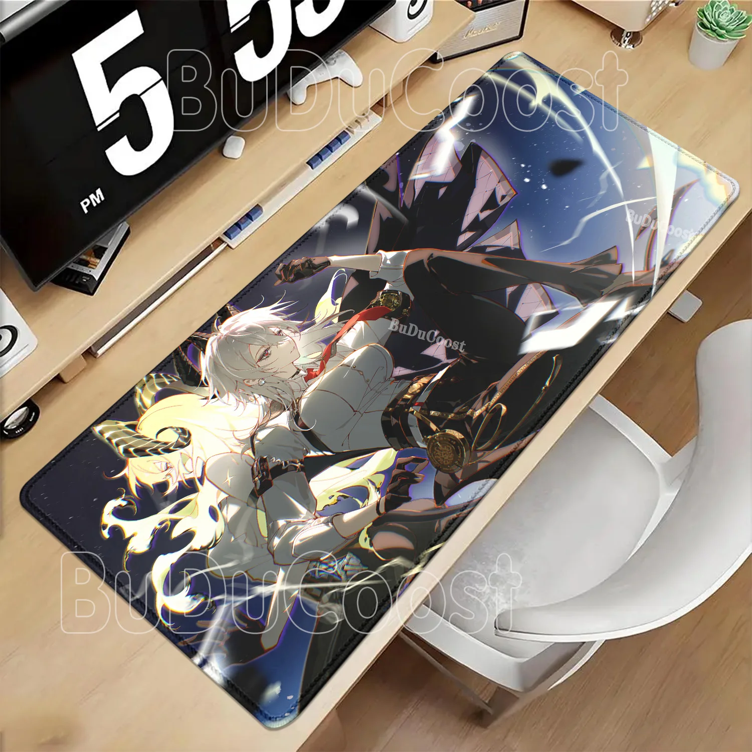New Zani Wuthering Waves WuWa Anime Girl Mousepad Large Gaming Keyboard Anti-slip Rubber Desk Mat PC HD Printing ESports Carpet