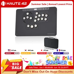 Haute42 Arcade Leverless Controller HautePad X Stickless Fightstick For PC/PS4/PS5 Hitbox Controller Ambient RGB PL/ MX Module