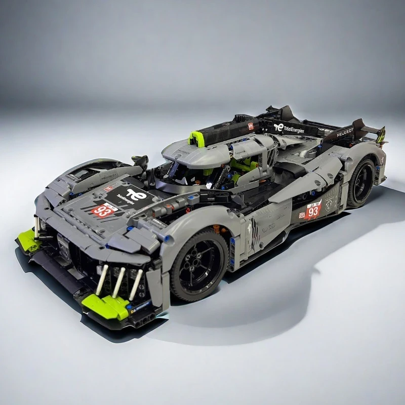 Supercar Blöcke 1775 Stück 9X8 24H Super Racing Car Leo Mans Gebäude Spielzeug Hybrid Hypercar