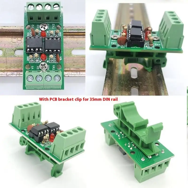 1/3/5 pezzi modulo di isolamento porta seriale protocollo di comunicazione UART bidirezionale doppio chip accoppiatore ottico 6N137 di 600-250K Baud