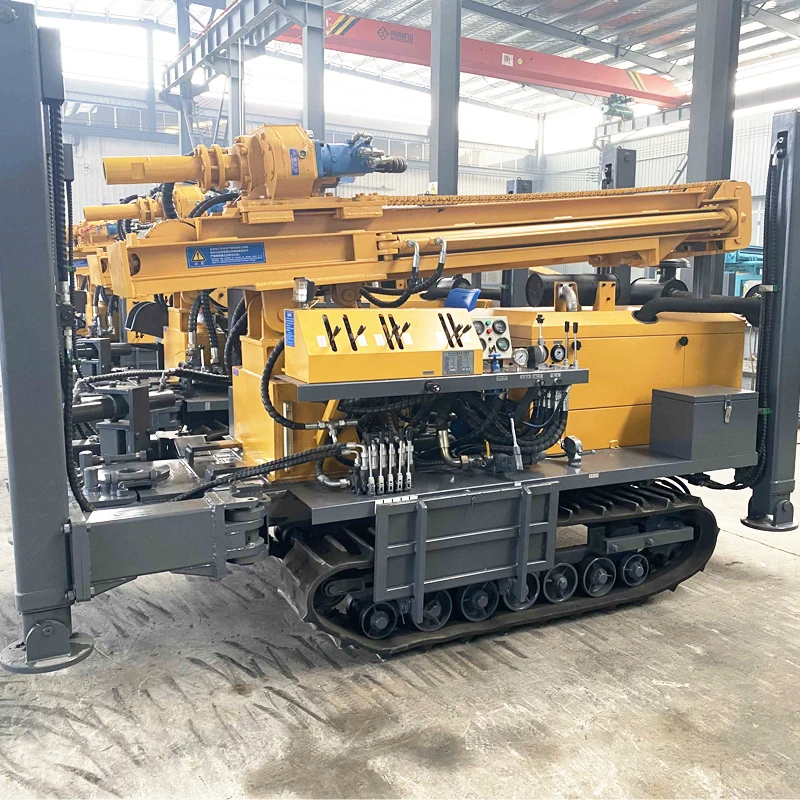 China Blast Hole Pneumatic Drilling Rig Machine Air Compressor Mine Borehole Rock Core Water Well Drilling Rigs Machinery for US