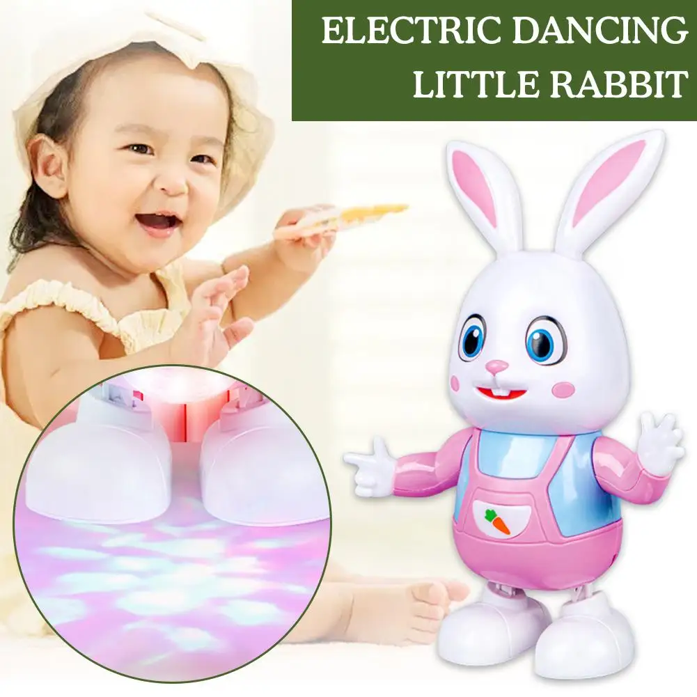 Cute Funny Rabbit Crawling Toys Electronic Dancing Rabbit Guitarist Toy For Children\'s Toys Early Education Enlightenment Toys