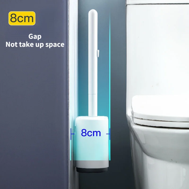 ECOCO Disposable Toilet Brush Household Cleaner Wall Mounted Artifact Bathroom Floor Cleaning Home Helper Storage Box Case Set