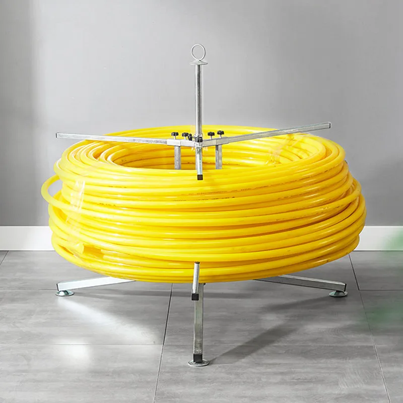 Portable Floor Heating Pipe Unwinder Reel Dispenser Underfloor Heating Pipe Release Device Bearing-type Turntable
