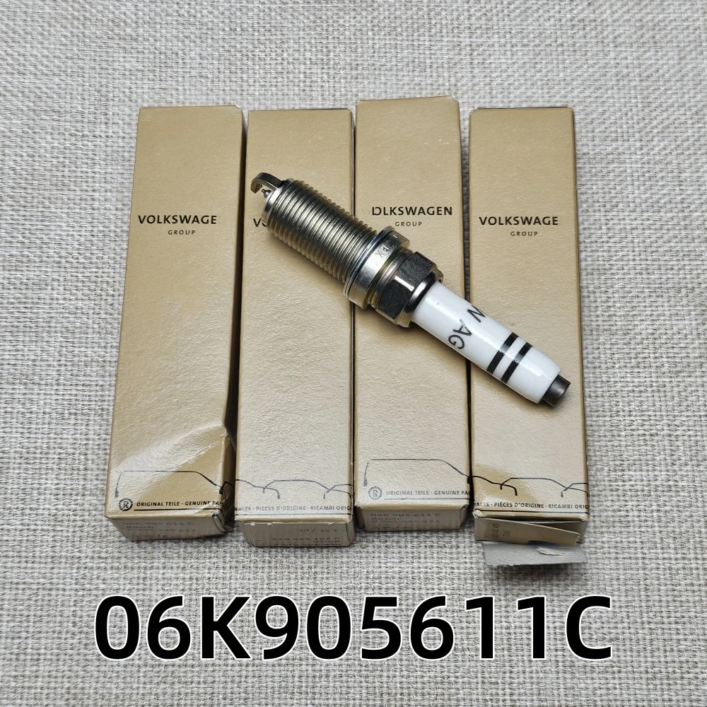 

4Pcs Car Spark Plug 06K905611C FQ5NPP332S For AUDI A1 A3 A4 B8 B9 A5 A6 C7 C8 A7 A8 D4 Q2 Q3 Q5 Q7 Q8 TT 1.8T 2.0T 35 40 45 TFSI