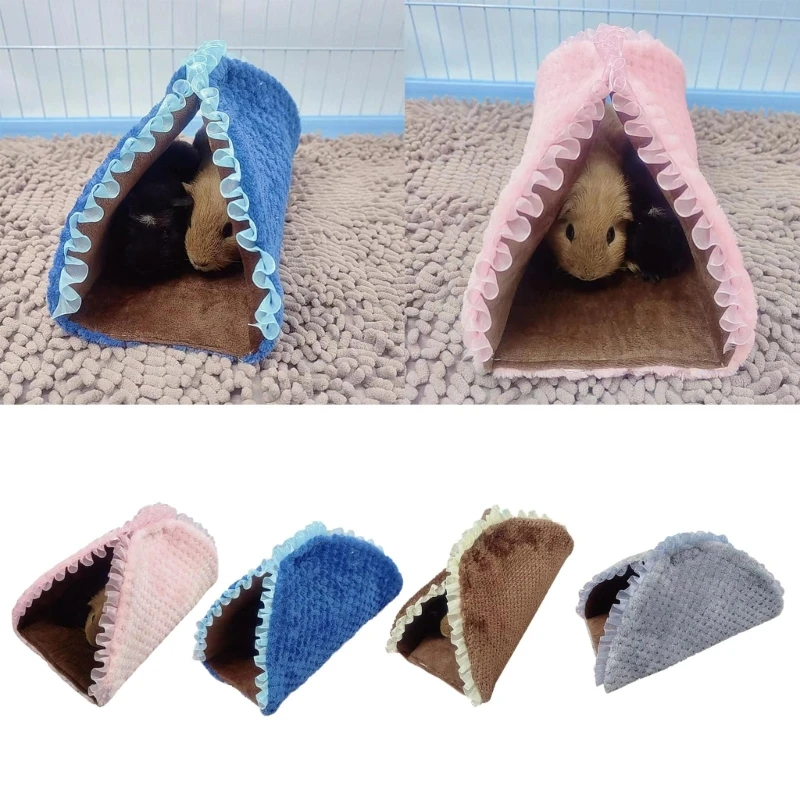 Ferrets House Squirrels Sleeping Bed Cage Accessory Hamster Hideaway Play Tunnel 090C