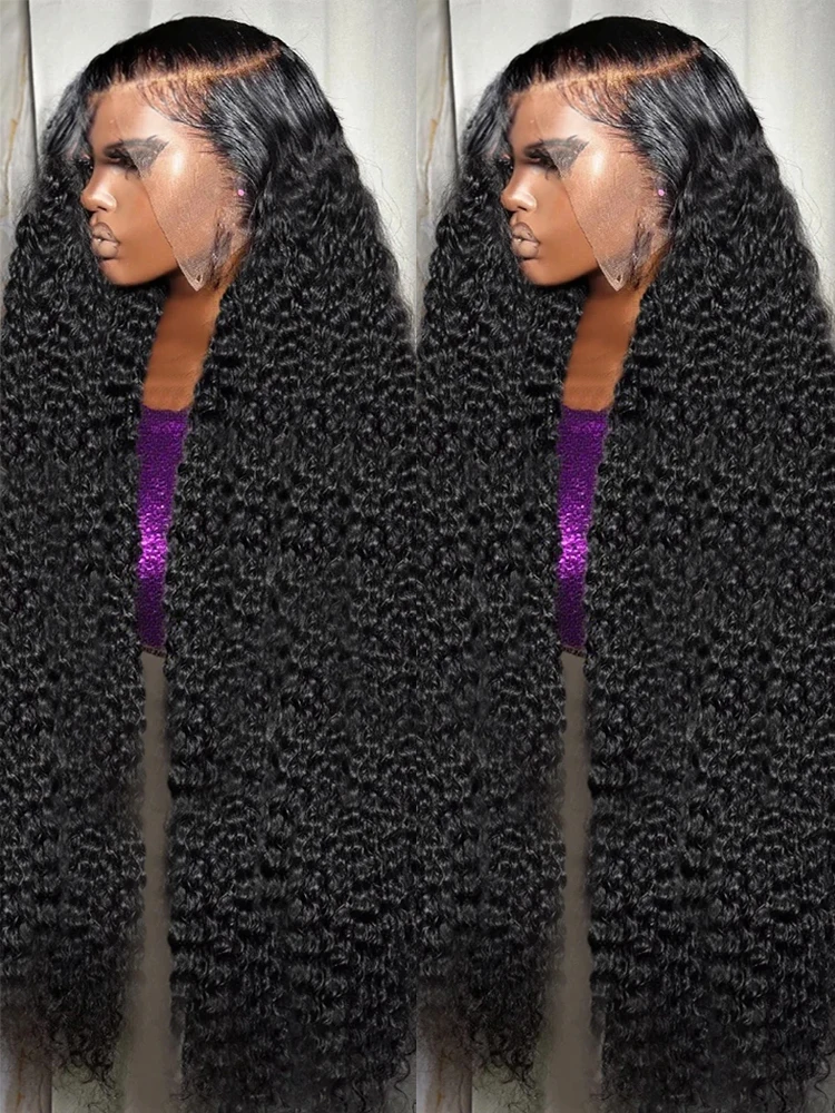 

Парик с глубокой волной и кружевной передней частью HD, 13x6, 13x4, 360, полностью из натуральных волос, с эффектом водной волны, для женщин, плотность 300%, длина 40-46 дюймов