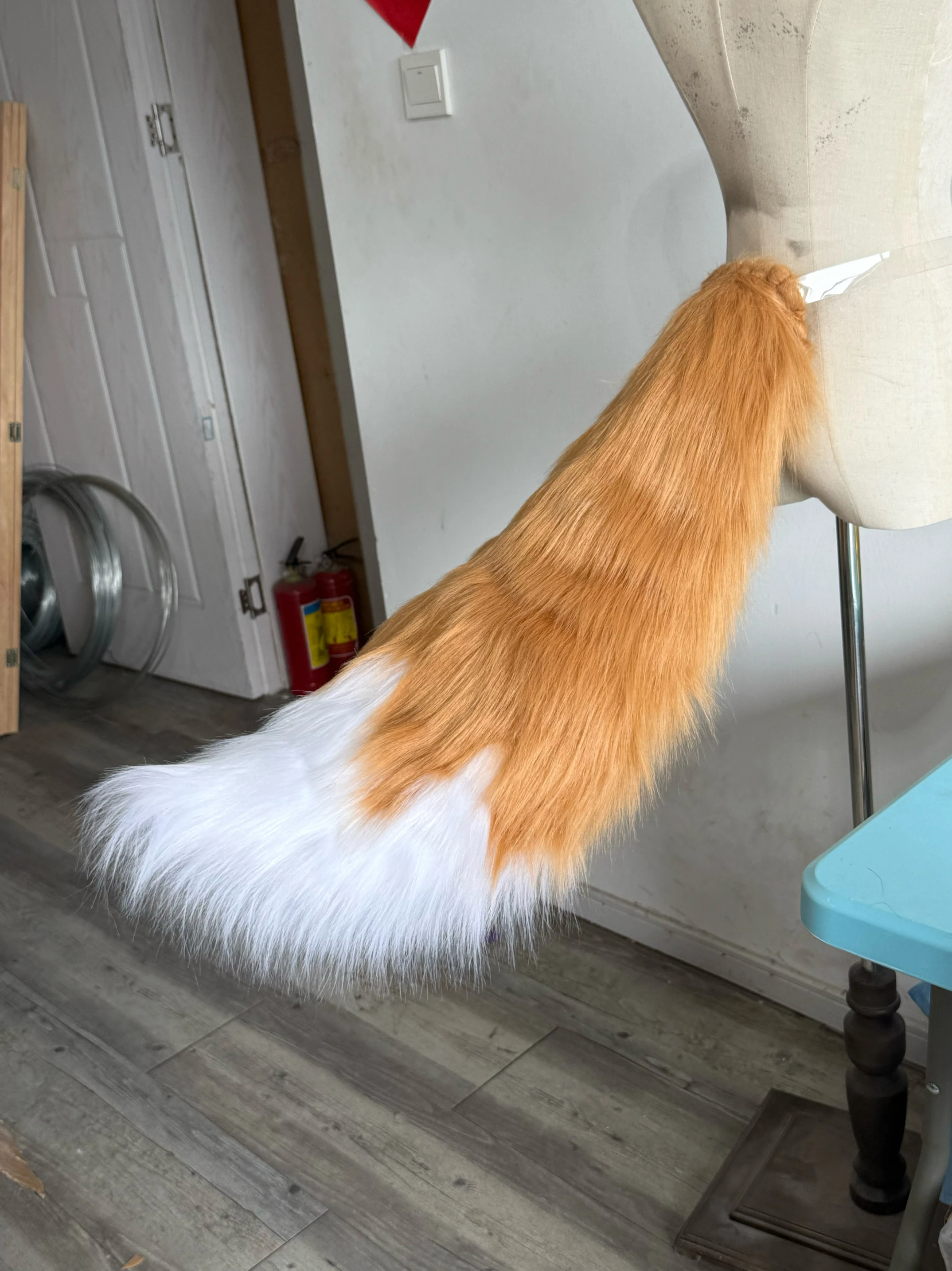 

Anime Spice and Wolf Holo Cosplay Wolf Tail Handmade Plush Cosplay Props COS Tail Decorations Toys Fans Children's Party Gifts