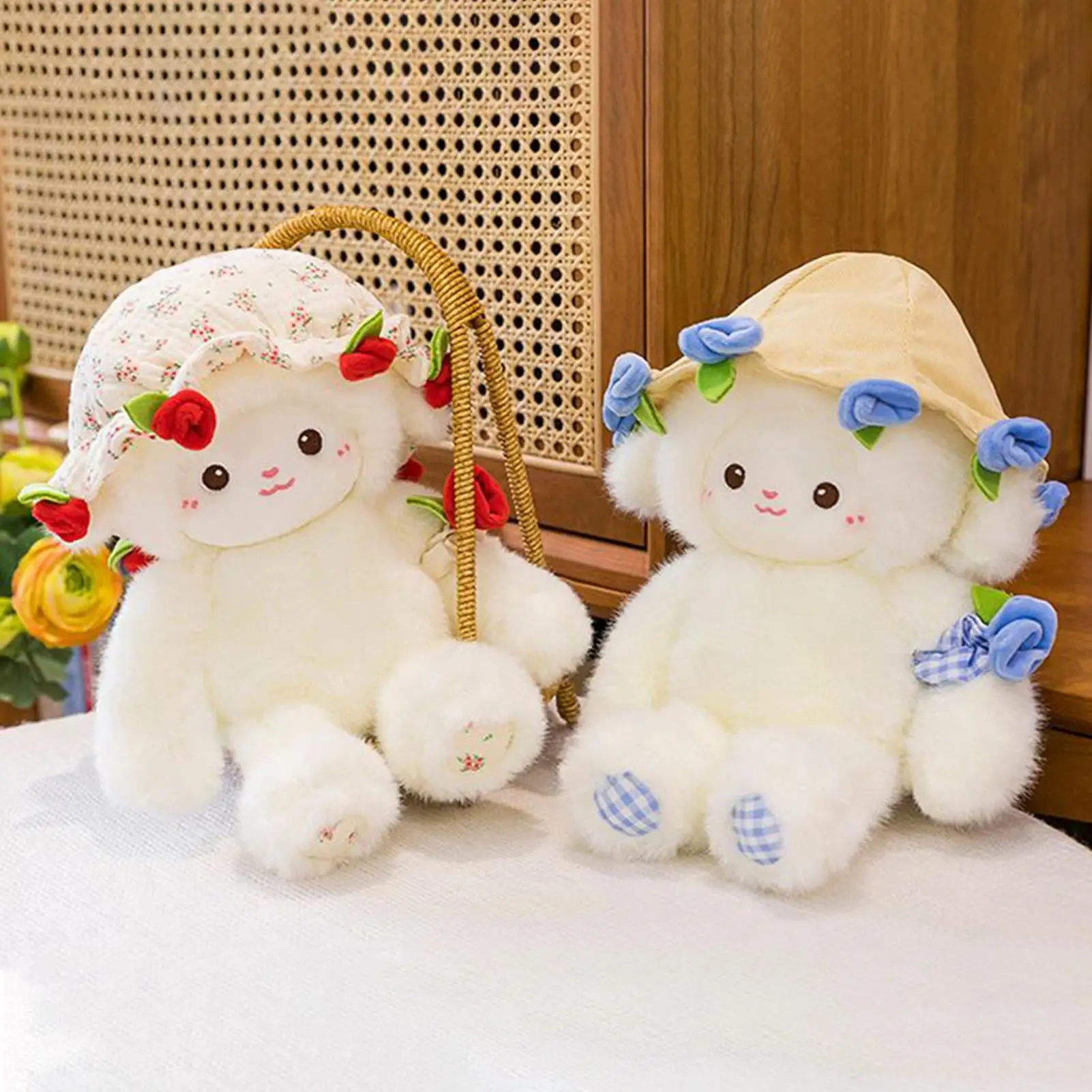 Brinquedo de pelúcia de cordeiro 30cm super macio animal de pelúcia fofinho huggable boneca para crianças meninas meninos aniversário presente de natal berçário decoração do quarto