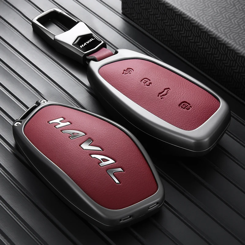 Car Key Cover For Haval H6 H7 H9 Dargo Zinc Alloy Key Fob Protector Full Protection Anti Shock Scratch Proof Car Accessories