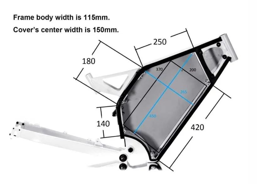 Nuovo prodotto ENDURO Telaio economico per bici Enduro Telaio Mtb per bicicletta elettrica 3000w 5000w 8000w
