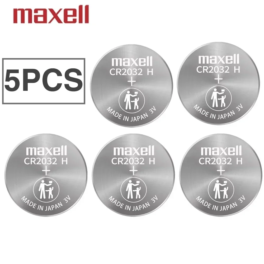 5PCS Original-MAXELL CR2032H 240mAh High Capacity 3V Button Battery Computer Motherboard Battery Replaces CR2032 LIR2032 ML2032