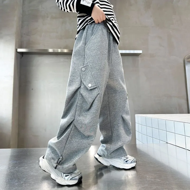 

2025 Autumn New Boys' Loose Sports Pants Casual Comfortable Versatile Streetwear Fashionable Clothing for Toddler To Teen Boys