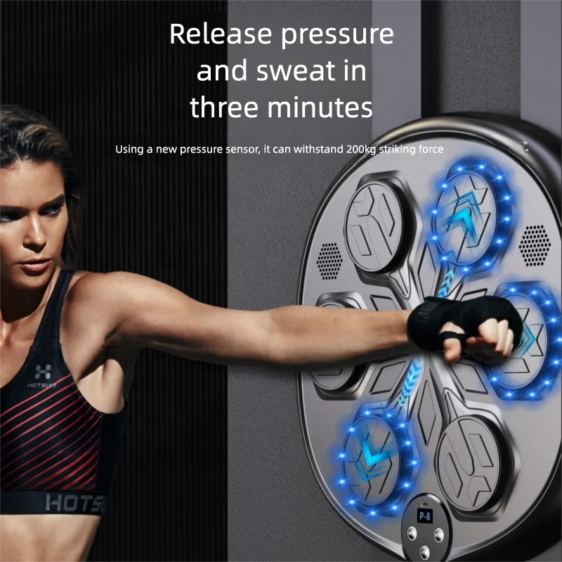 Boxing Machine  Smart Boxing Training Machine Home Wall Mounted Target Punching Pad Customizable Music