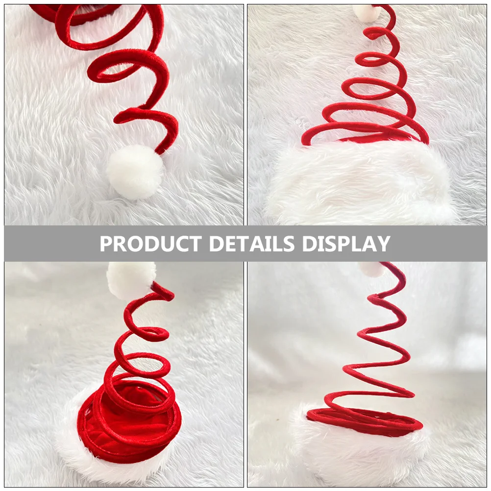 

2Pcs Christmas Hat Men Santa Hat Prop Party Supplies Xmas Headwear Comfortable Santa Caps Christmas Hats Party Favor