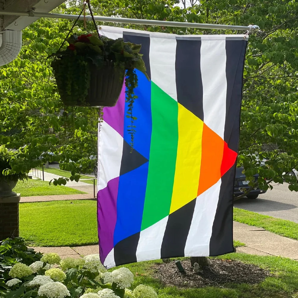 FLAGLINK 90x150cm Gay Straight Allies LGBTl Flag For Decoration