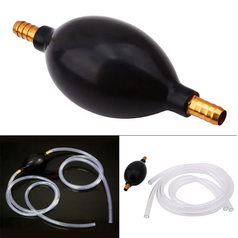 1pc 10mm PVC Hand Primer Bulb Petrol Gasoline Fuel Pump Line Suitable for Car/Boat/Marine/Motorcycle/Emergency Refueling