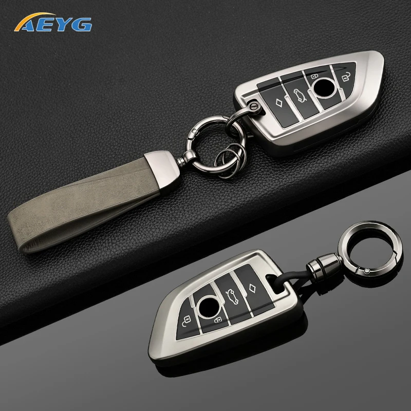 Graue TPU Autoschlüssel-Hülle für BMW X1 X3 X5 X6 X7 1 3 5 6 7 Serie G20 G30 G11 F15 F16 G01 G02 F48 Auto-Zubehör