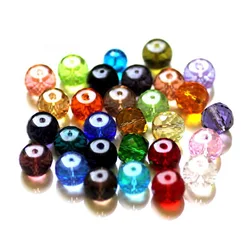 Austrian AAA 100pcs Facet 12x10mm Drum Column Shape Crystal Glass Spacer Loose Bead Jewelry Needlework Bracelet Making DIY