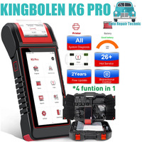 KINGBOLEN K6 PRO Battery tester OBD2 diagnostic tool TPMS Reset Printer same as Konnwei Autel MK808 LAUNCH X431 Thinkdiag