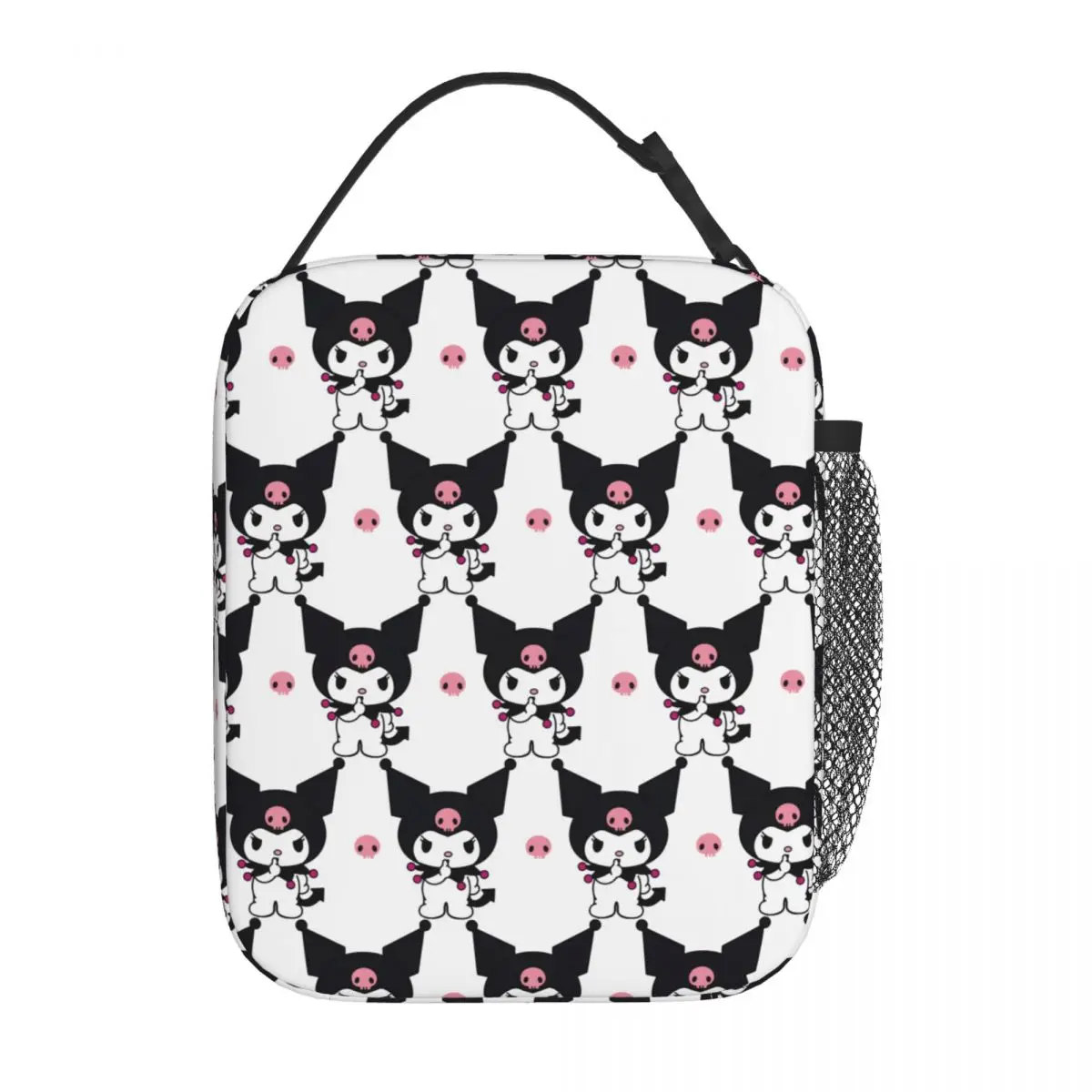 

Cartoon Sanrio Merch Kuromi Insulated Lunch Bag Food Container Portable Thermal Cooler Lunch Boxes For Travel School