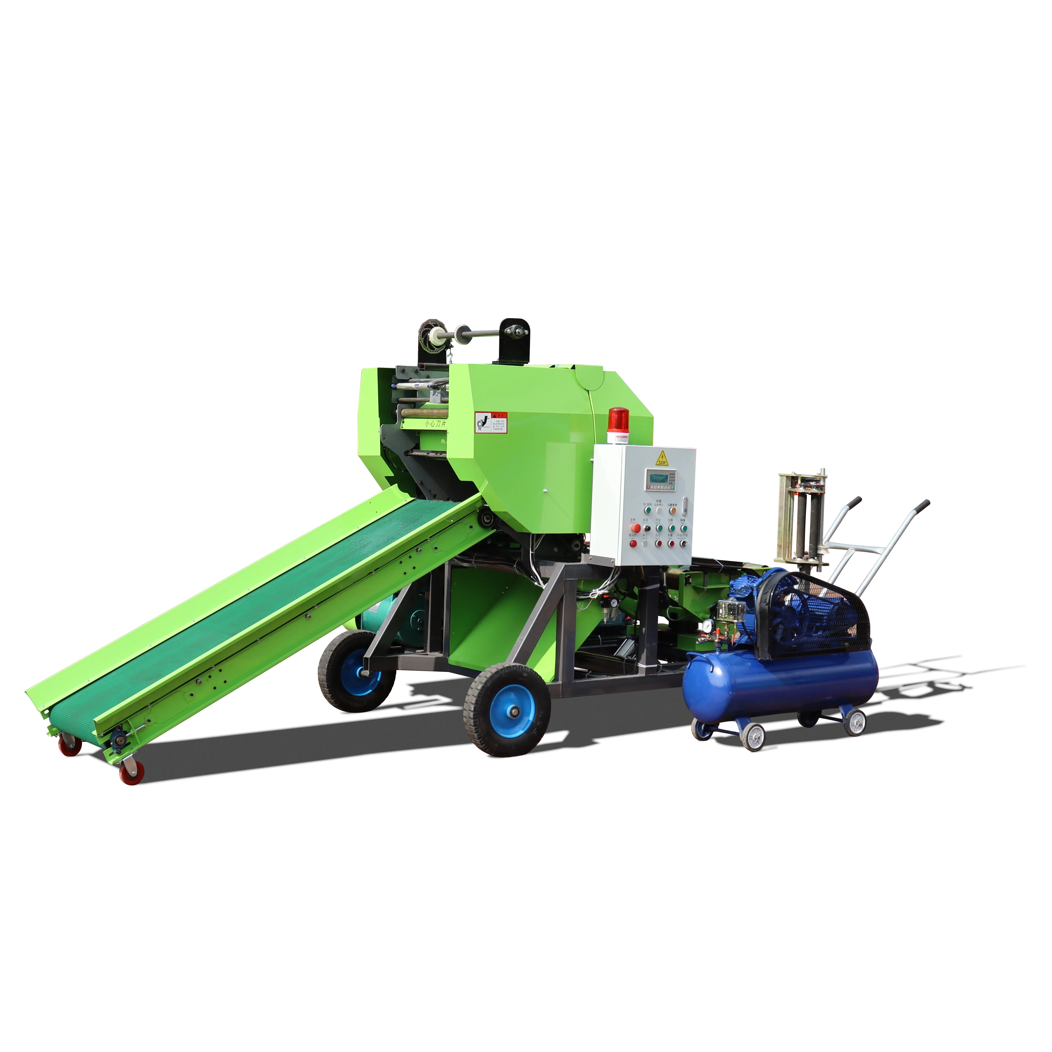 Hot Sale Diesel Type Grasses Round Bale Wrapping Machine Hay Baller Machine Silage Bailer