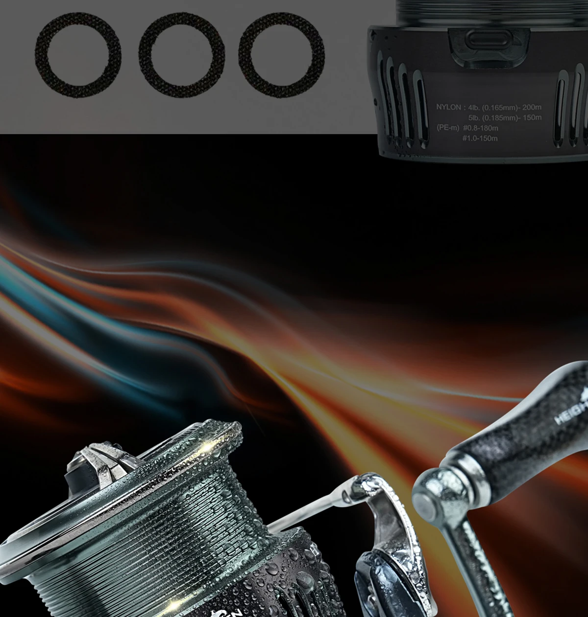 HEIGHTEN LT2500S Ersatzspule für 23 Airity / 22 Exist / 24 Certate / 21 Luvias Airity Spinnrolle zum Spinnfischen – Detail 11