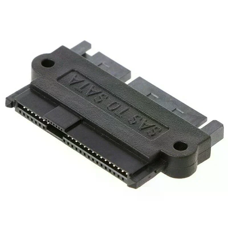 SFF-8482 SAS 22 Pin to 7 Pin + 15 Pin SATA Hard Disk Drive Raid Plug Adapter
