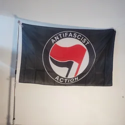 Antifascist Action Flag Anti-Racism BANNER for Decoration 90x150cm Polyester