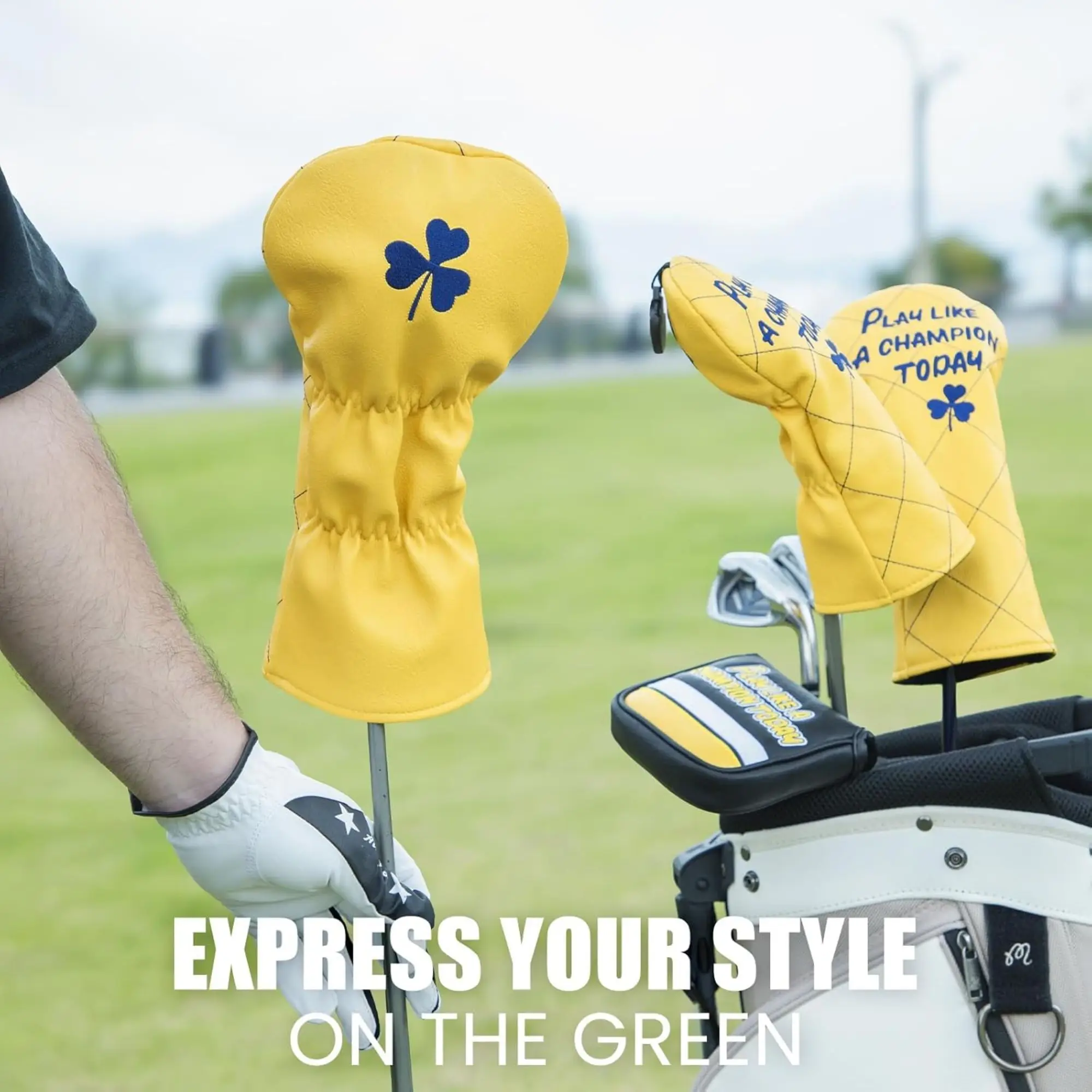 Golf Club Head Covers Golf Driver Covers with Number Tags Golf Driver Headcover Like A Champion Creative Christmas Gifts image 2