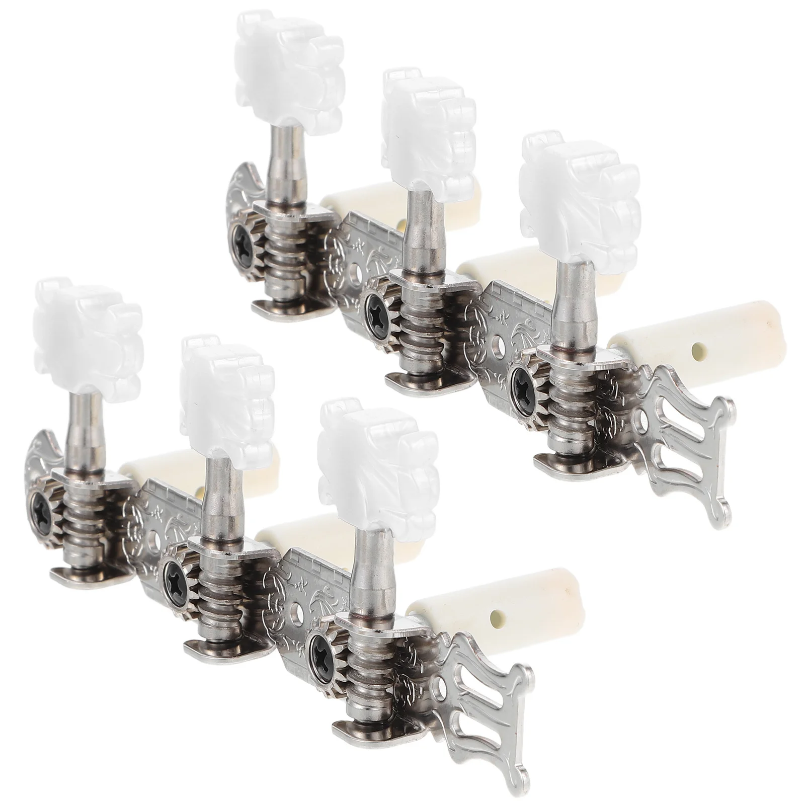 

1Pair Classical Guitar Tuning Pegs Metal Plastic Tuners Versatile Use Home Music Bar Acoustic Guitar Replacement Tuning Keys