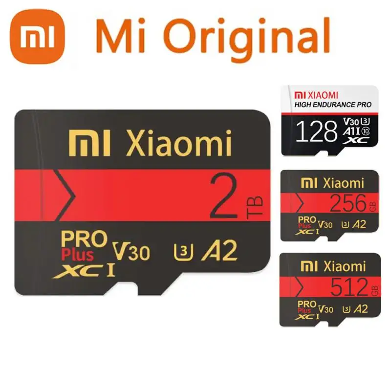 การ์ดหน่วยความจำ Xiaomi 2TB 128GB Class 10 V60 TF 1TB Mini SD การ์ด512GB ความเร็วสูงไมโคร TF SD การ์ด256GB สำหรับ Nintendo SWITCH