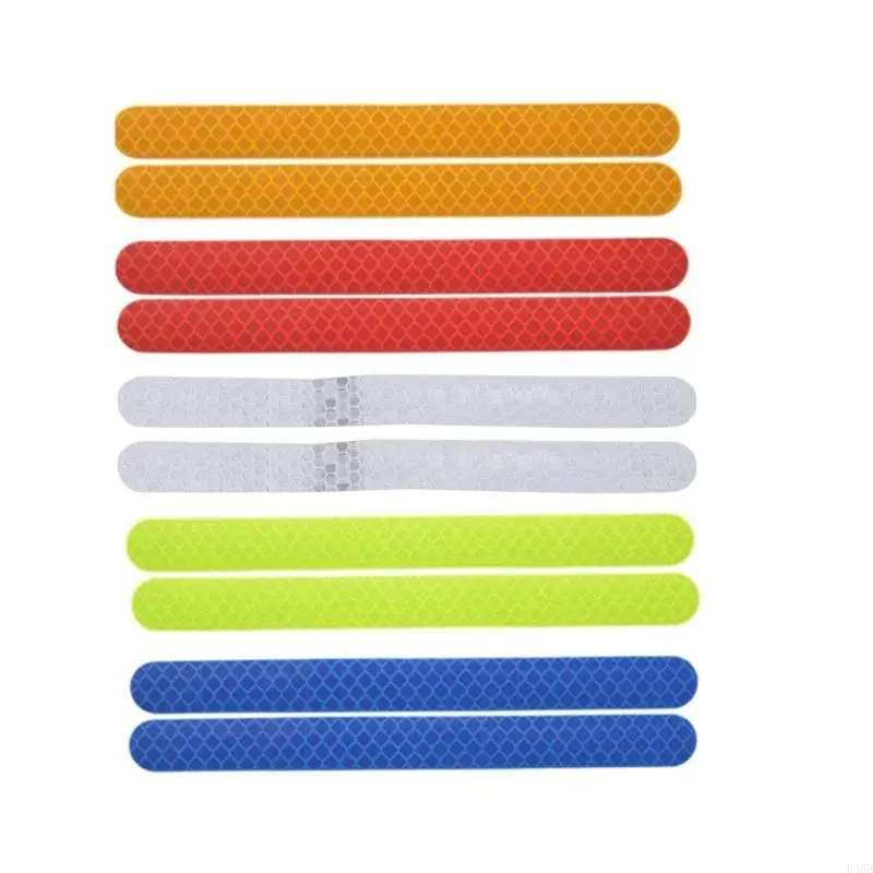

B46D 2Pcs Car Rearview Mirror Reflective Strip Anti-collision Warning for Reflex Stic