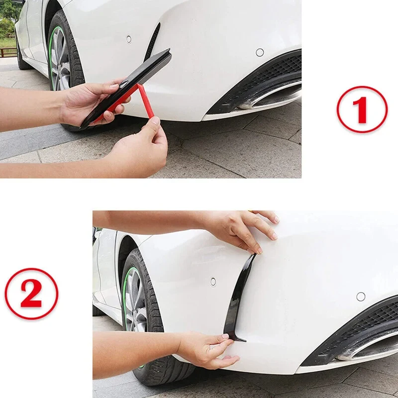 Rear Bumper Side Spoiler Side Canard Vent Cover Inserts Universal Car Exterior Sport Modification Accessories