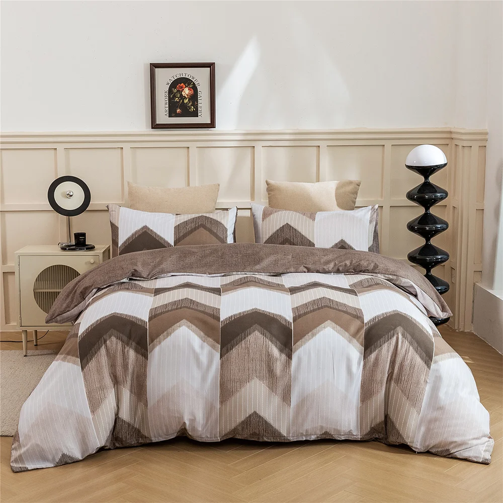 Geometric Stripe Bohemian Duvet Cover Bedding Set