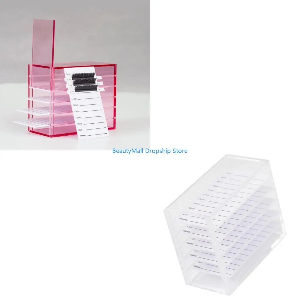 40JD Lash Holder Box Acrylic False Eyelash Case,Cosmetic Makeup Storage Box